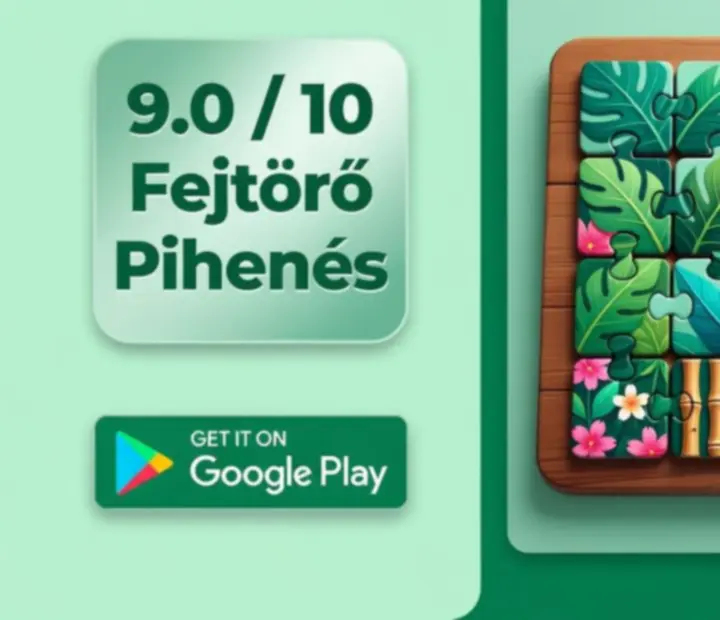Tile Match játéktábla trópusi és virágos 3D csempékkel fából készült felületen